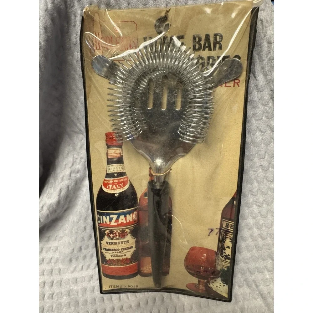 Vintage Norleans Bakelite Cocktail Strainer, 1950's Mid-Century made‎ in Japan